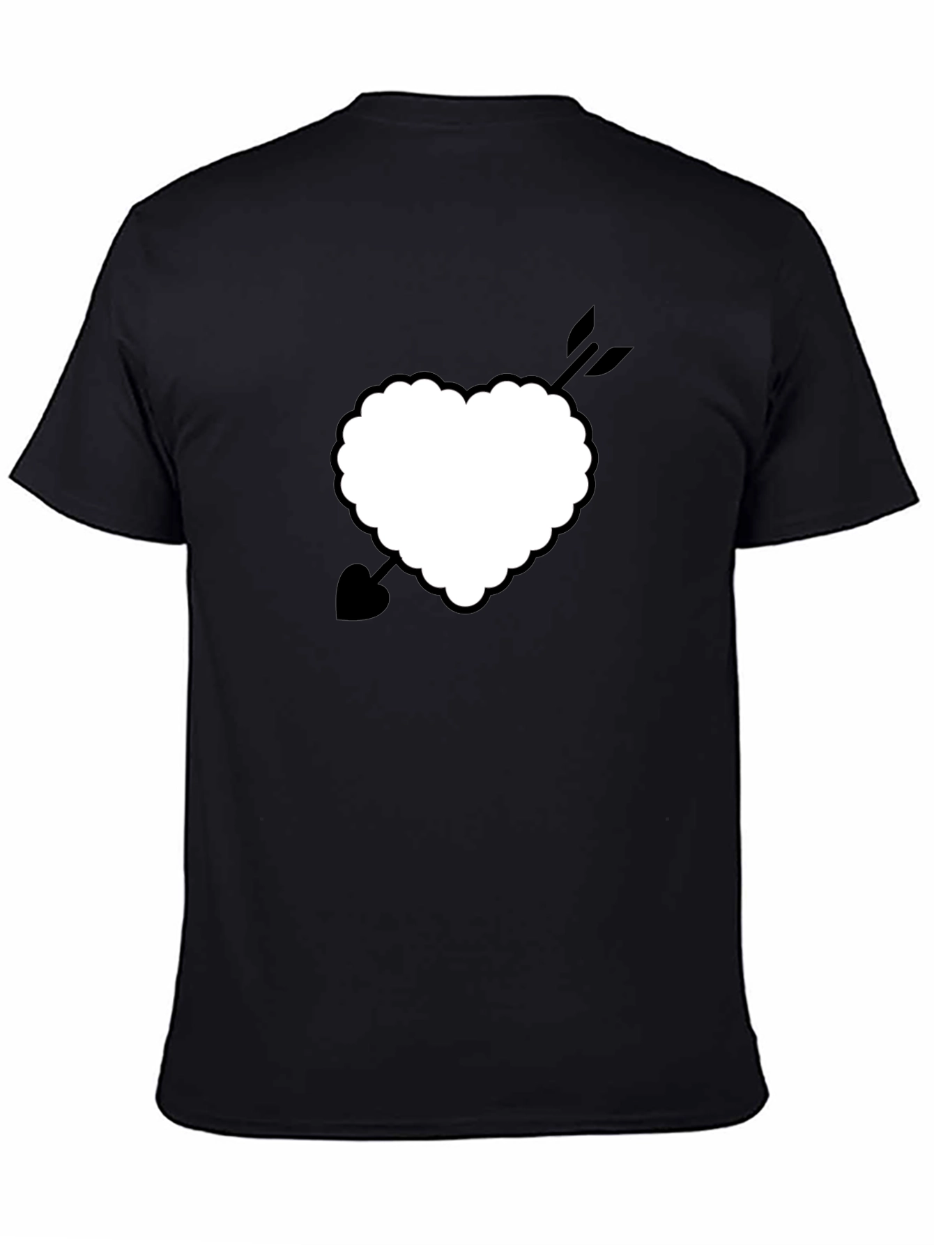 Heart with Arrow Graphic Tee - Classic Black Shirt