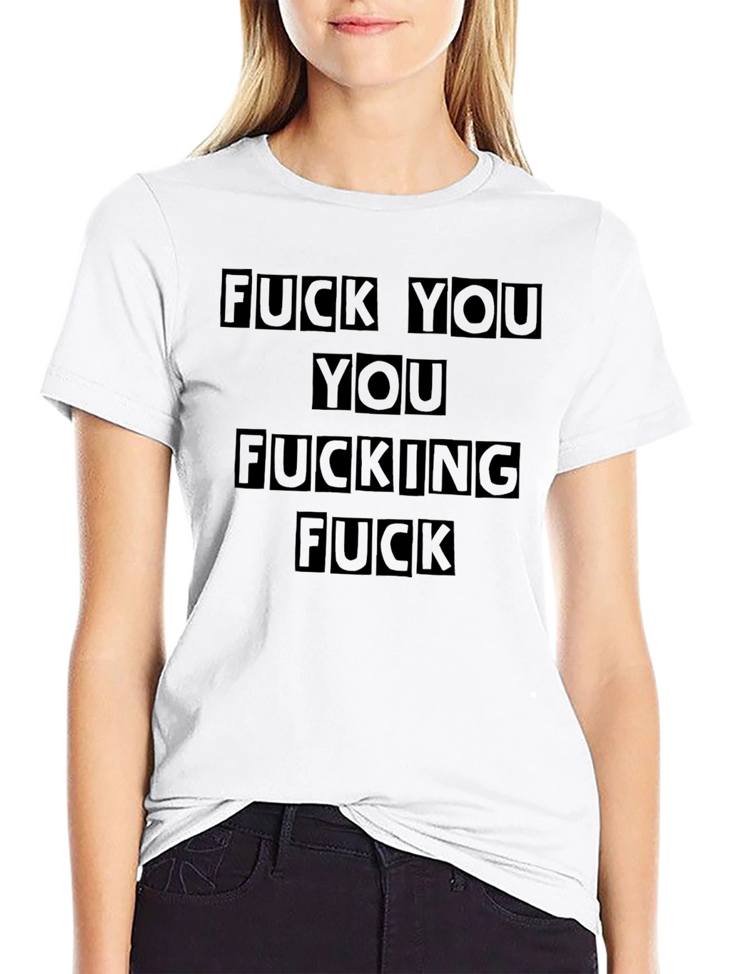 Offensive Graphic Tee - F You Novelty Shirt