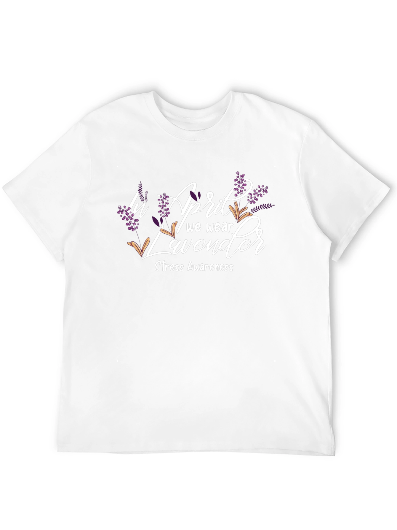 April Lavender Stress Awareness T-Shirt