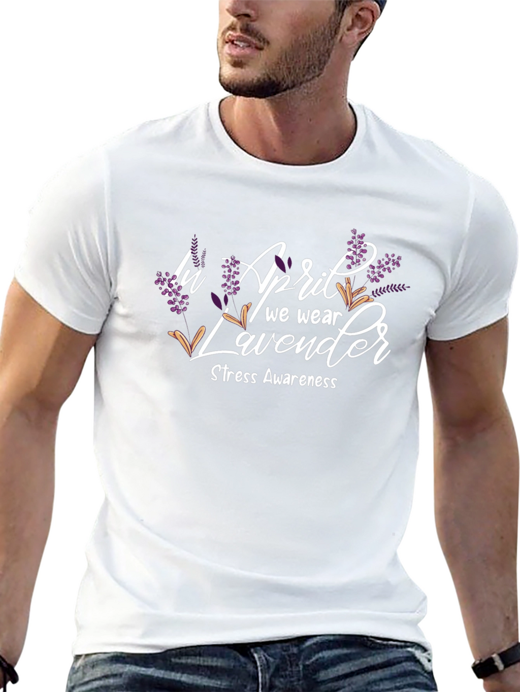 April Lavender Stress Awareness T-Shirt