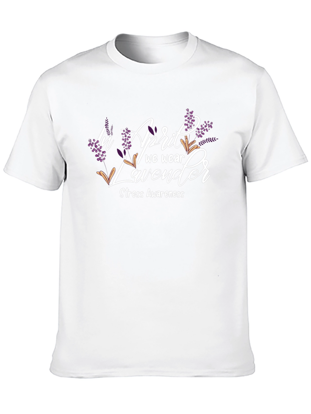 April Lavender Stress Awareness T-Shirt