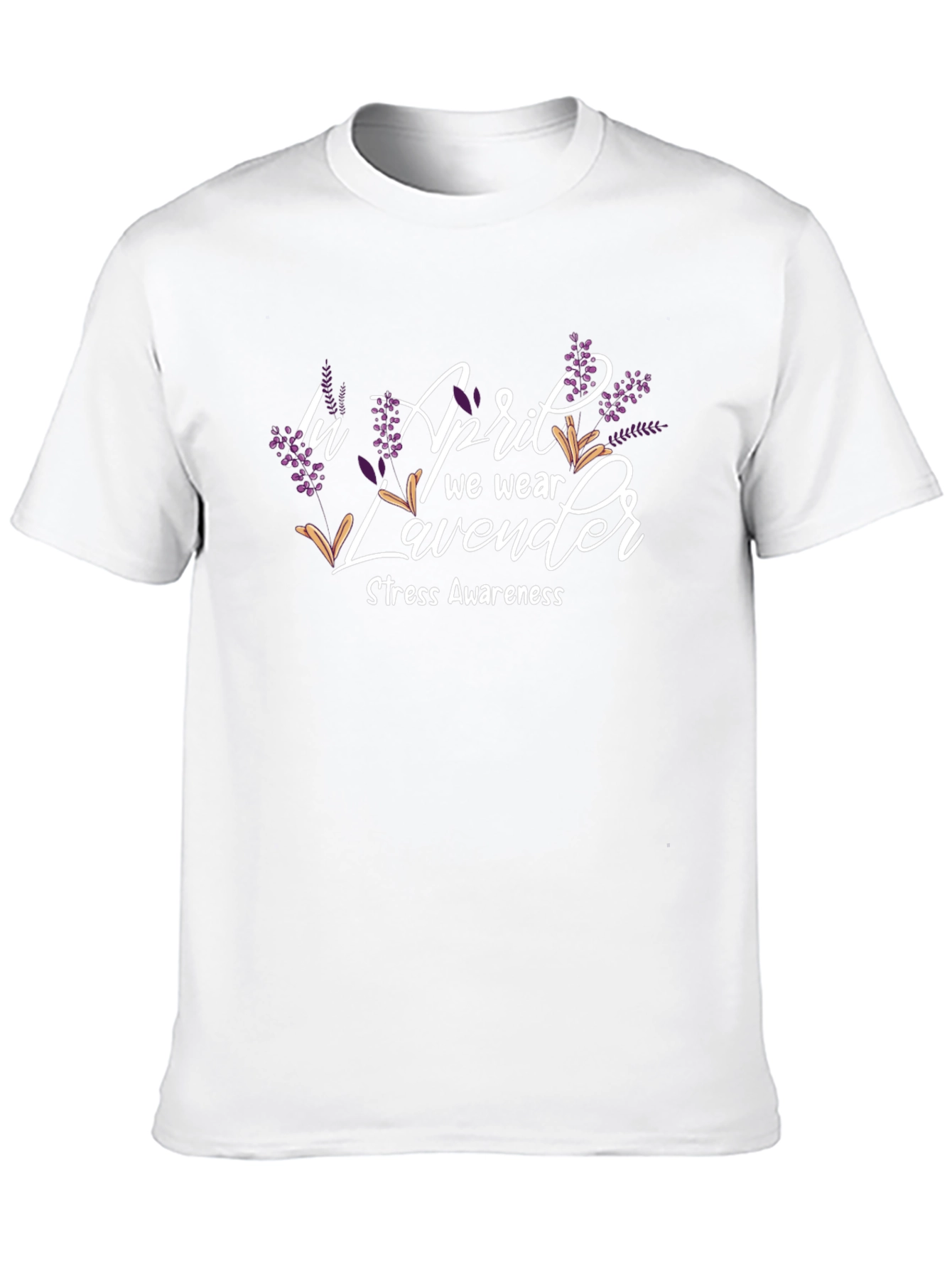 April Lavender Stress Awareness T-Shirt