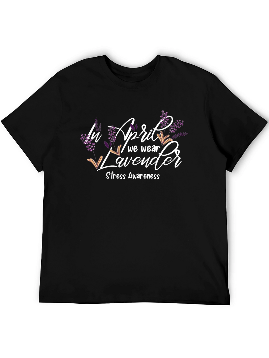 April Lavender Stress Awareness T-Shirt