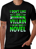 Villain Novel T-Shirt - Funny Book Lover Tee