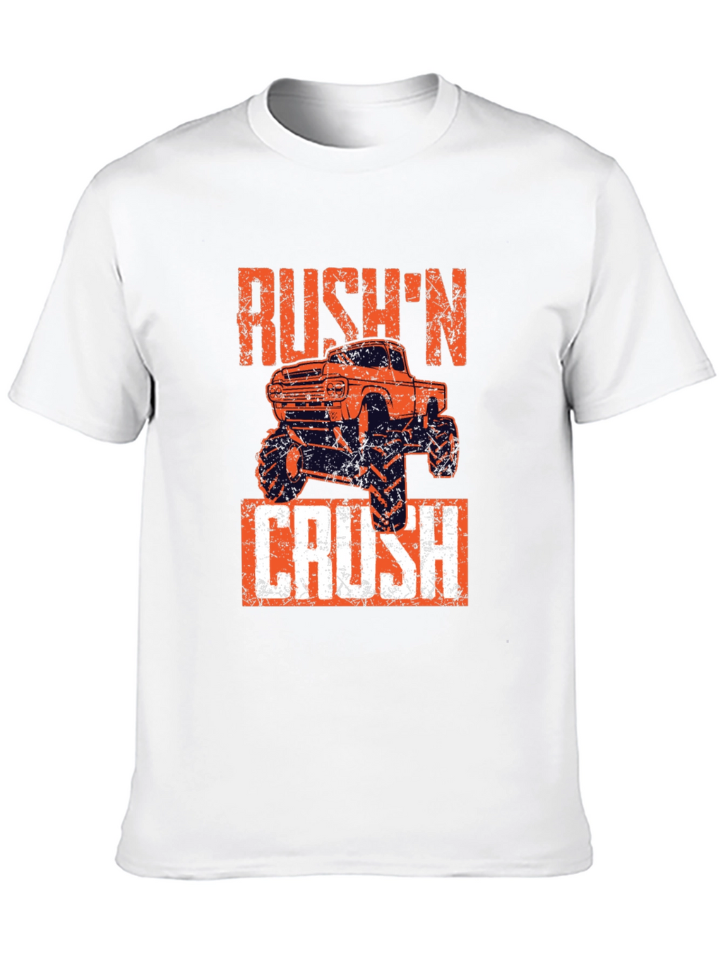 Rushn Crush Monster Truck Graphic Tee - Black