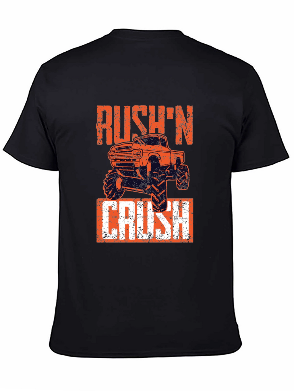 Rushn Crush Monster Truck Graphic Tee - Black