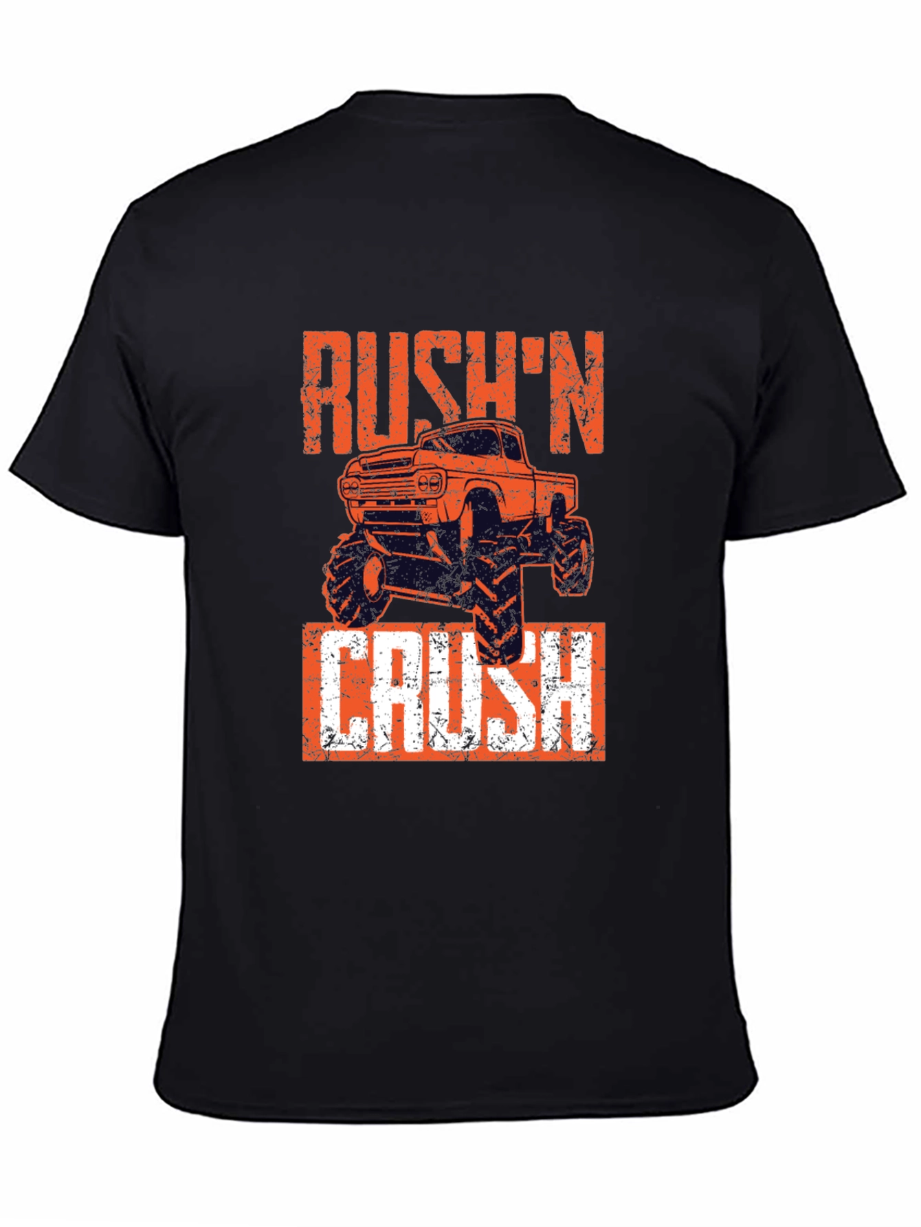 Rushn Crush Monster Truck Graphic Tee - Black