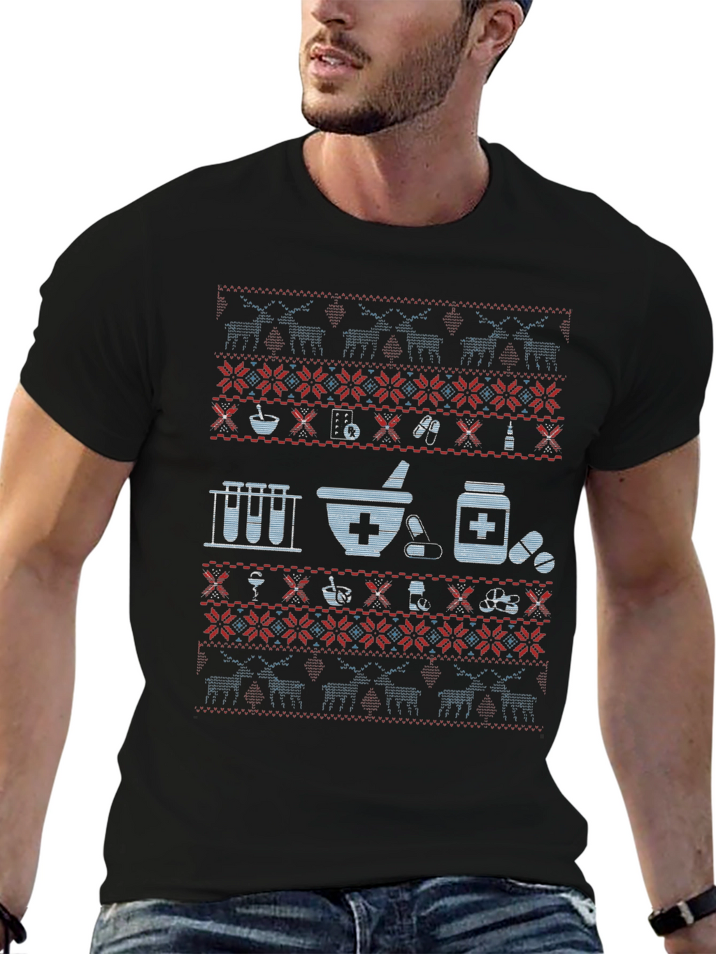 Pharmacy Ugly Christmas Sweater T-Shirt