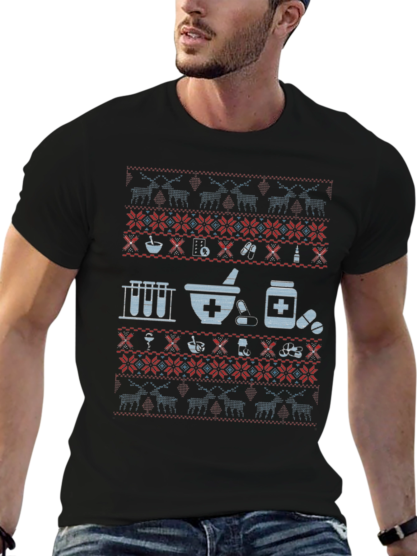 Pharmacy Ugly Christmas Sweater T-Shirt
