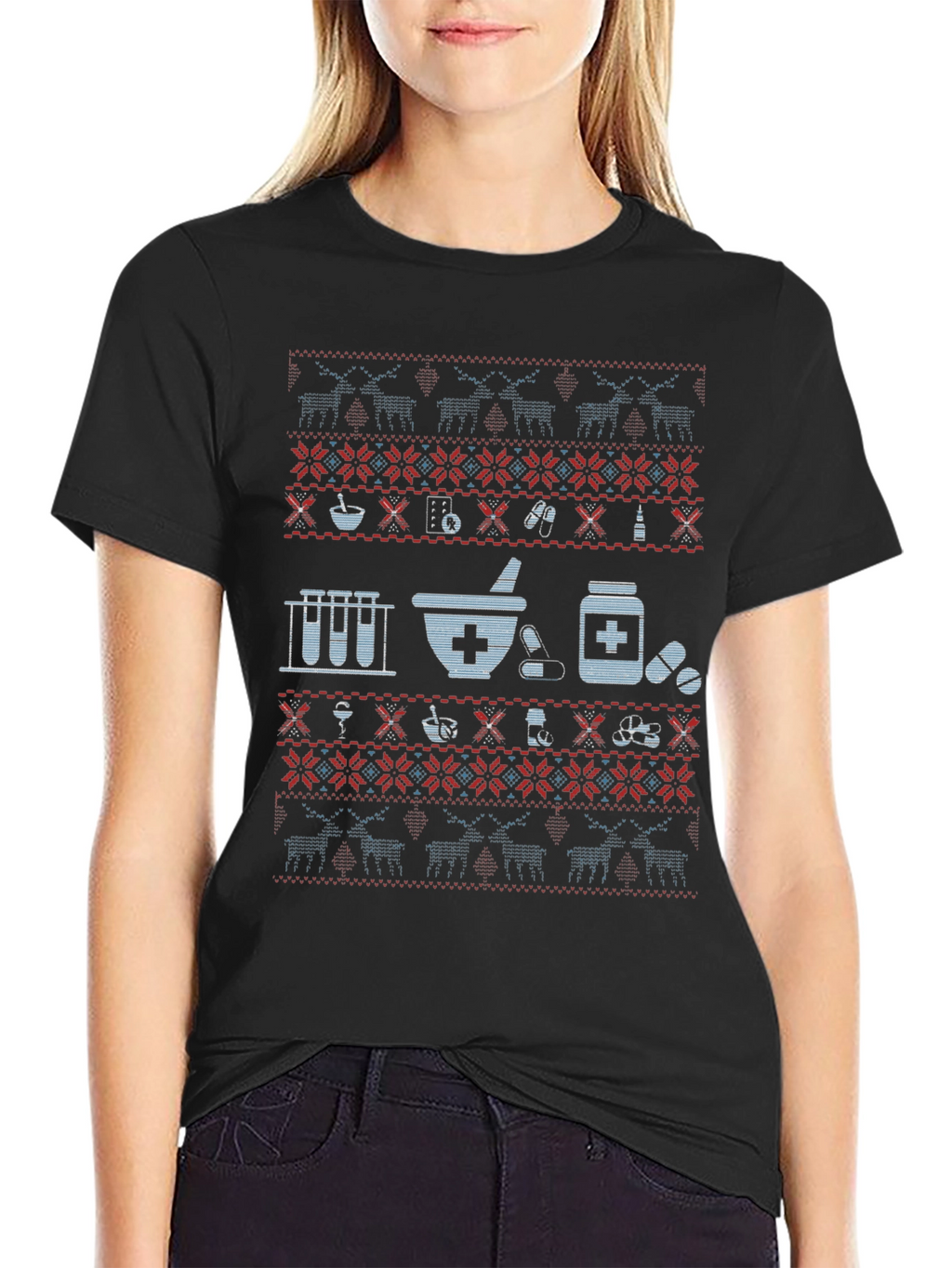 Pharmacy Ugly Christmas Sweater T-Shirt