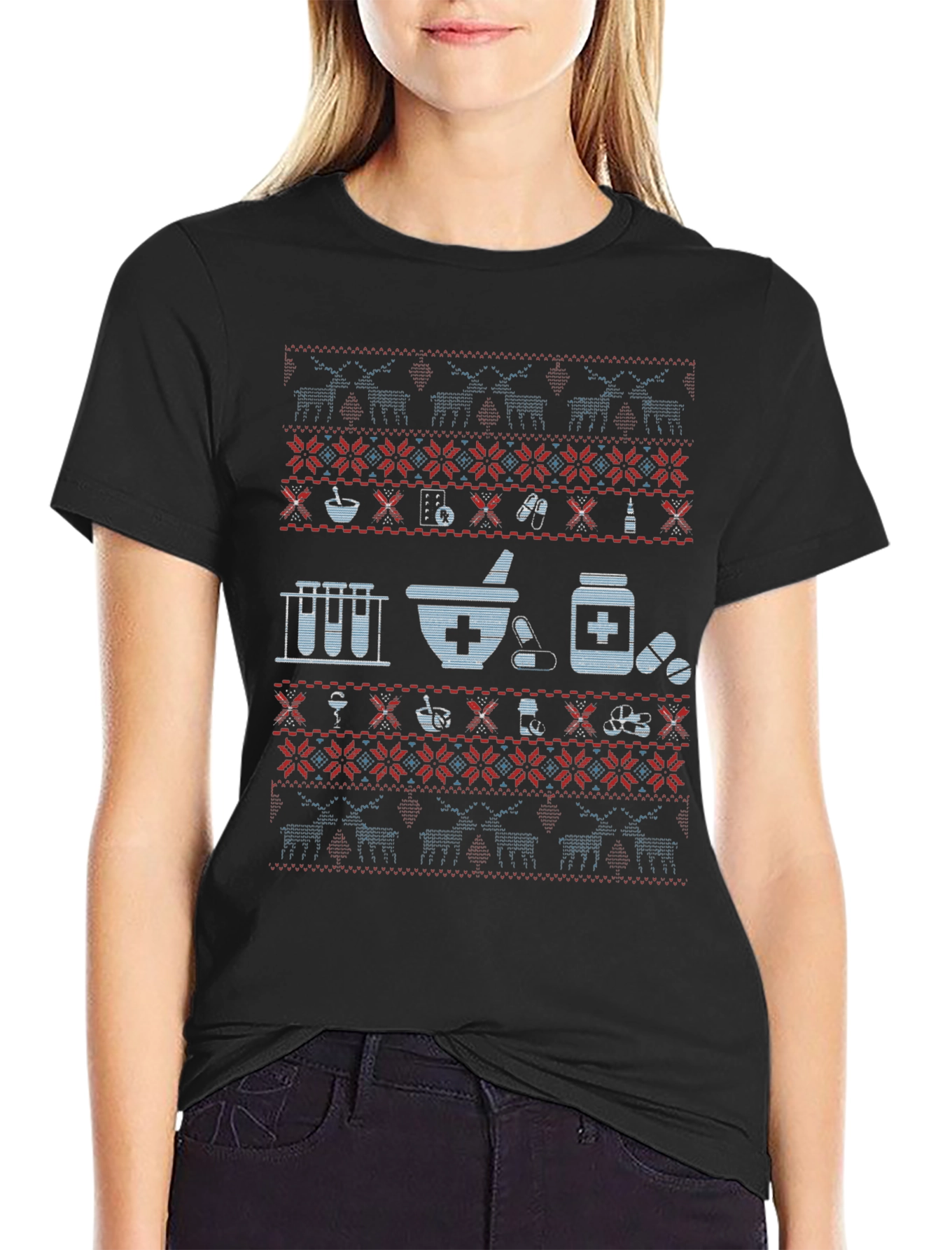 Pharmacy Ugly Christmas Sweater T-Shirt