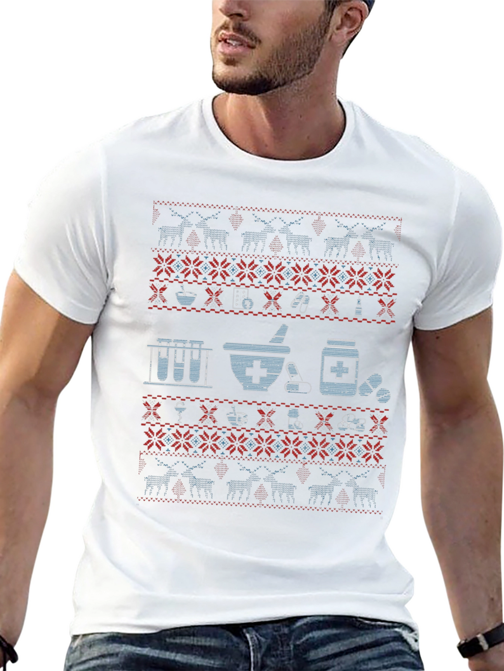 Pharmacy Ugly Christmas Sweater T-Shirt