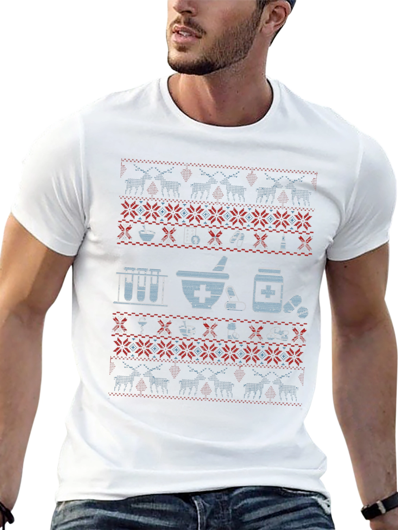Pharmacy Ugly Christmas Sweater T-Shirt