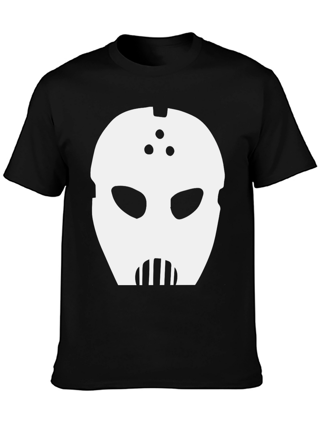 Mystery Mask Graphic Tee - Black Cotton Blend