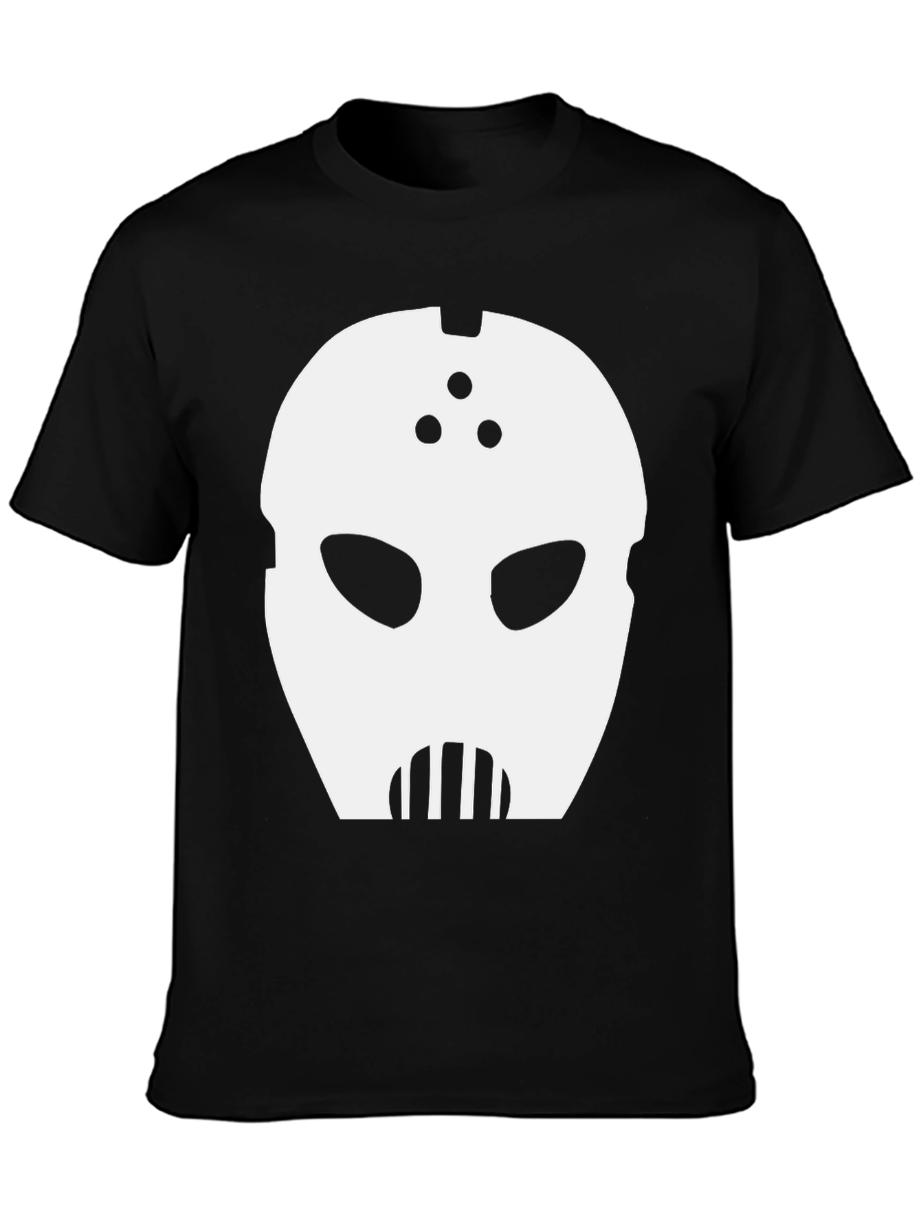 Mystery Mask Graphic Tee - Black Cotton Blend