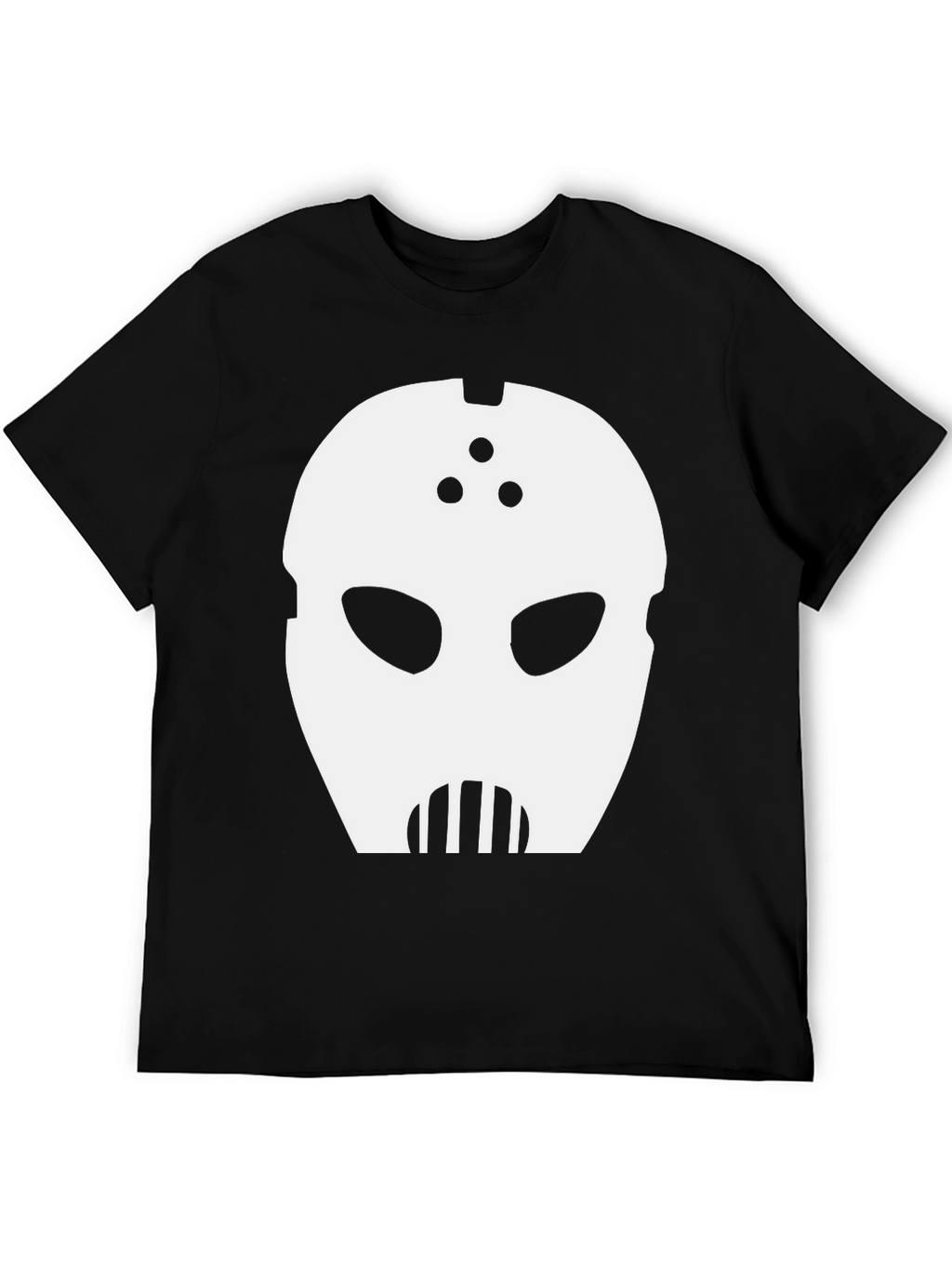 Mystery Mask Graphic Tee - Black Cotton Blend