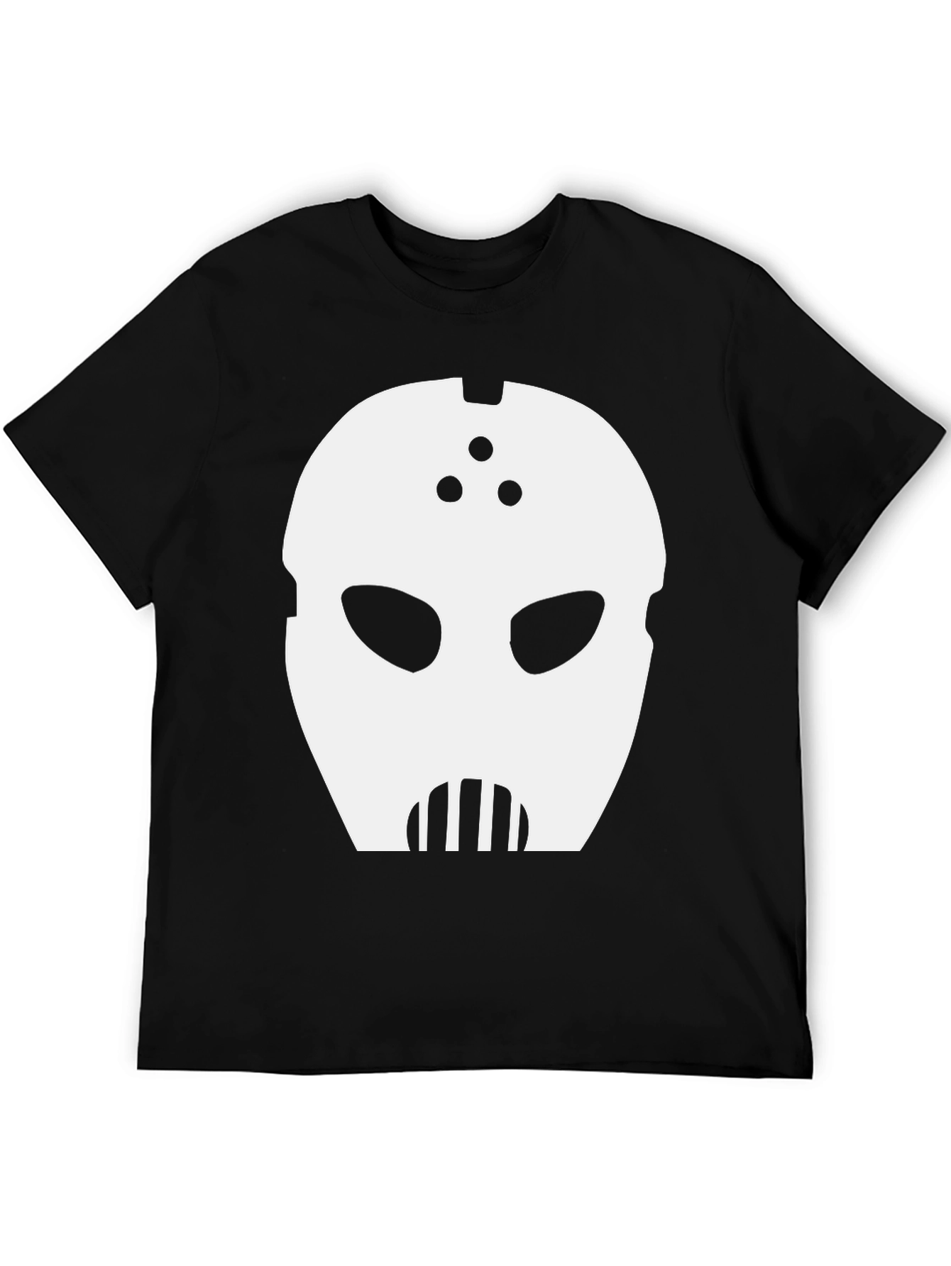 Mystery Mask Graphic Tee - Black Cotton Blend