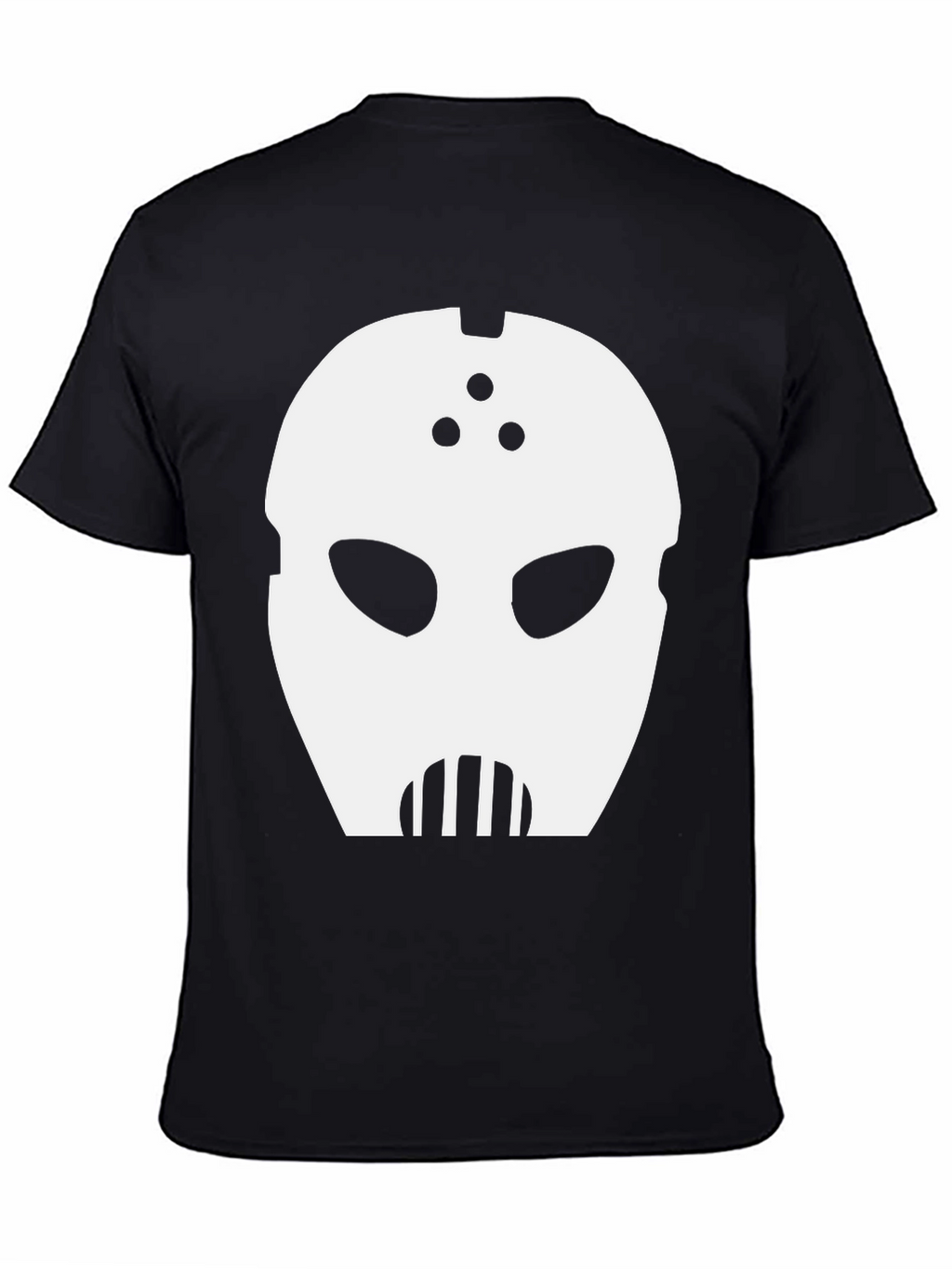 Mystery Mask Graphic Tee - Black Cotton Blend