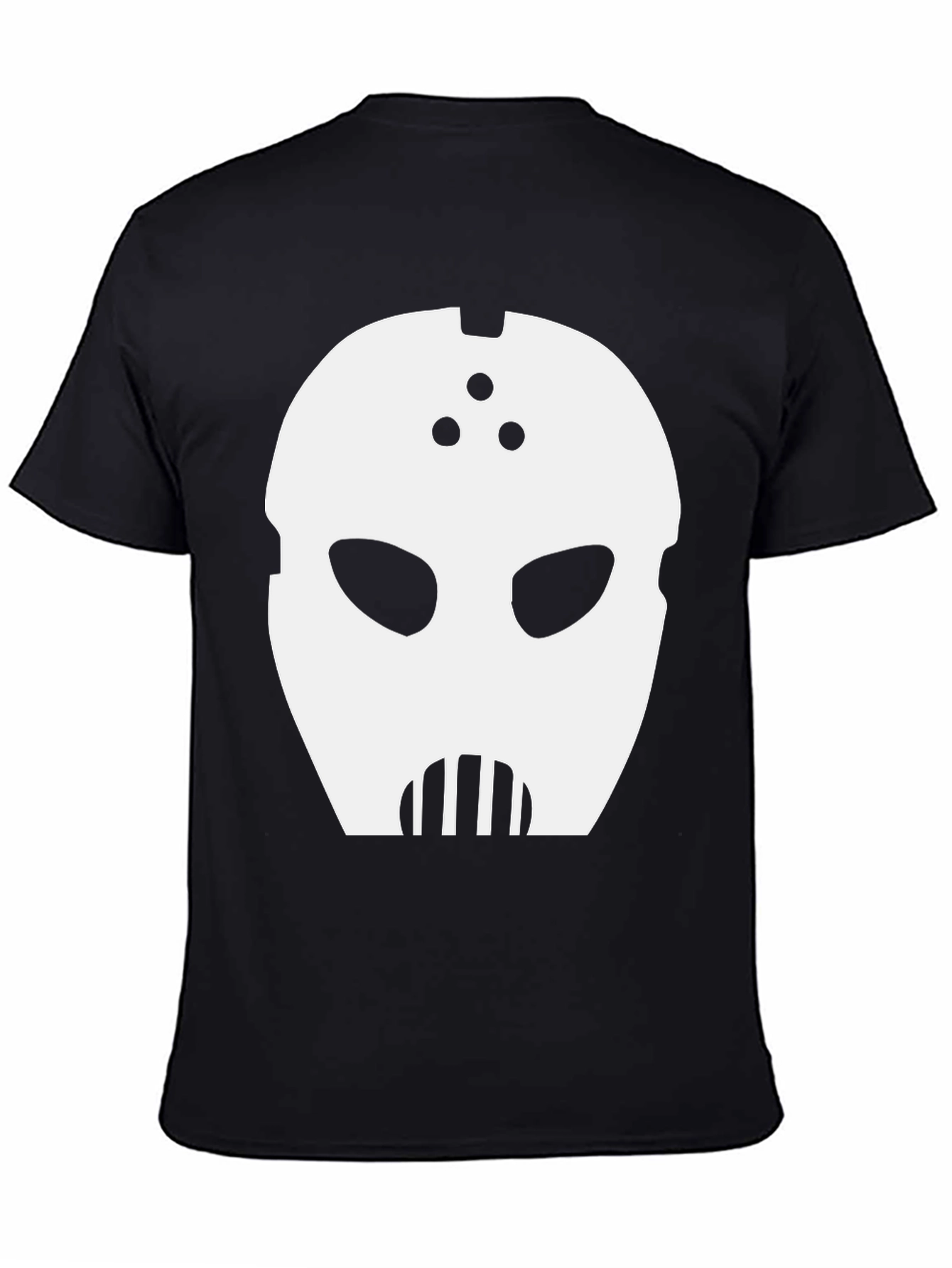 Mystery Mask Graphic Tee - Black Cotton Blend