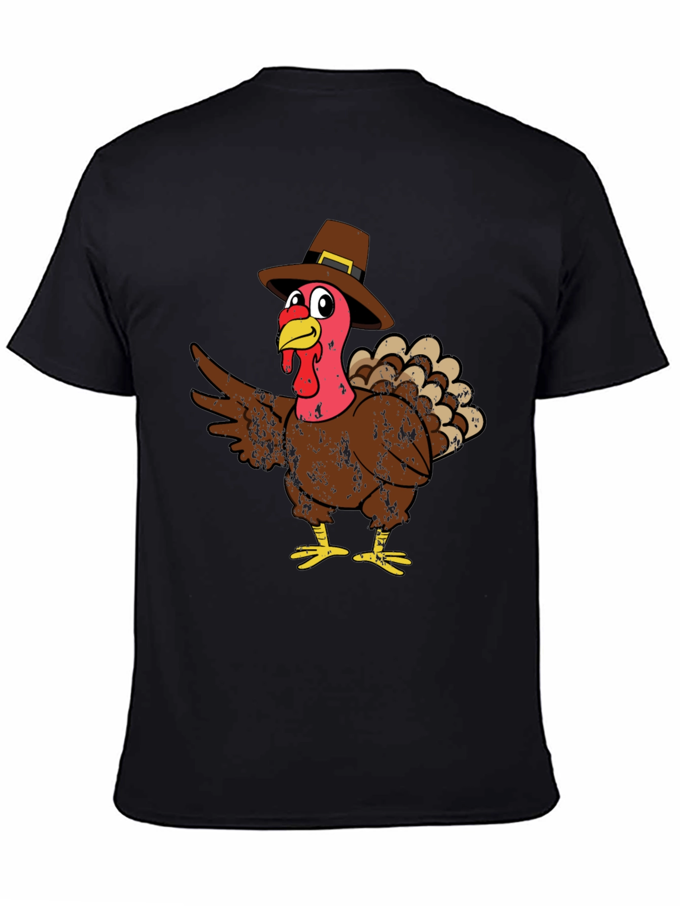 Thanksgiving Turkey Pilgrim Hat T-Shirt