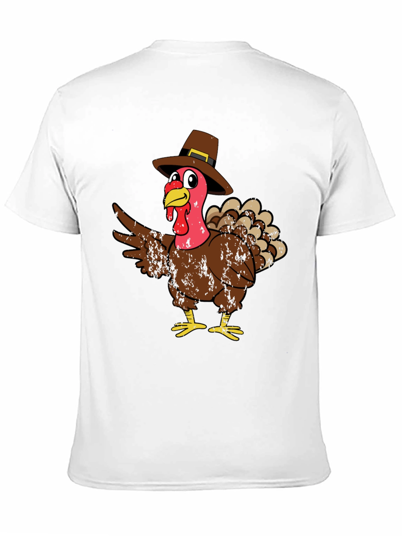 Thanksgiving Turkey Pilgrim Hat T-Shirt