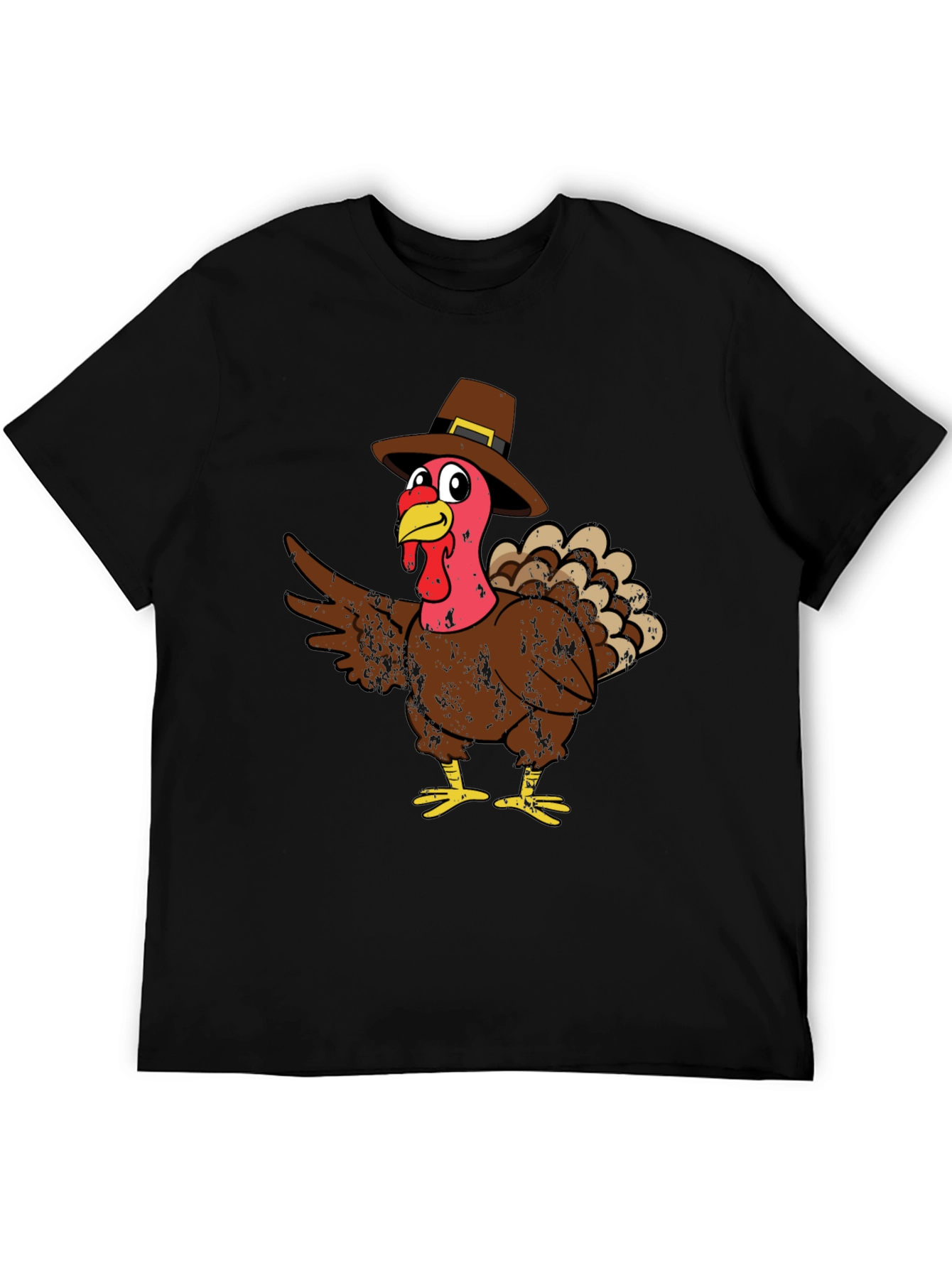 Thanksgiving Turkey Pilgrim Hat T-Shirt