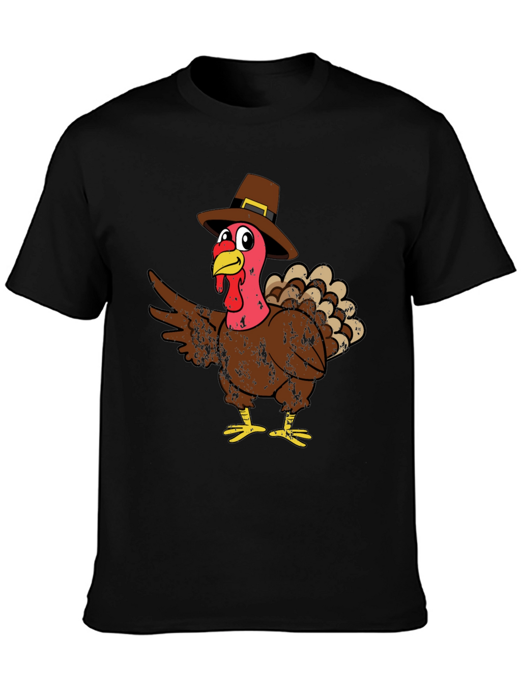 Thanksgiving Turkey Pilgrim Hat T-Shirt