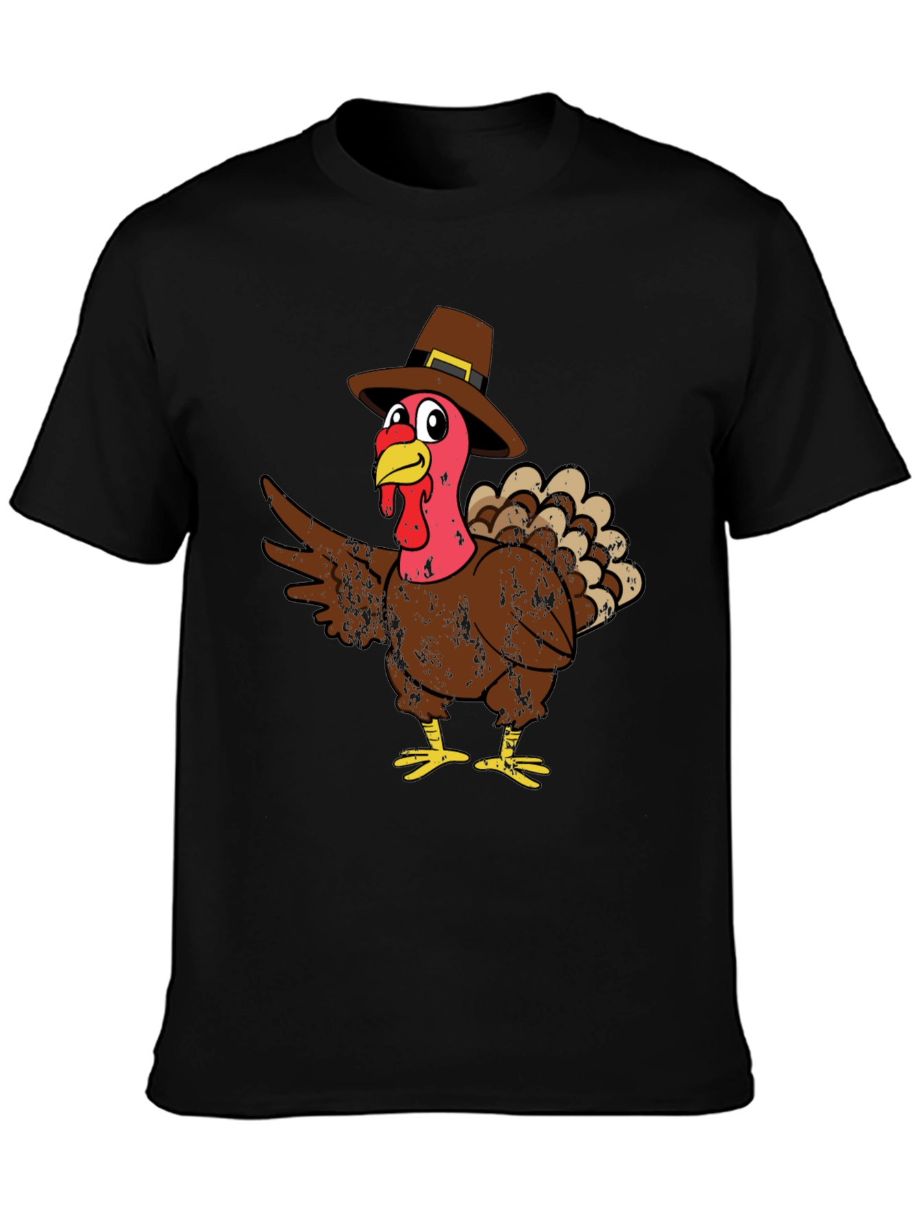 Thanksgiving Turkey Pilgrim Hat T-Shirt