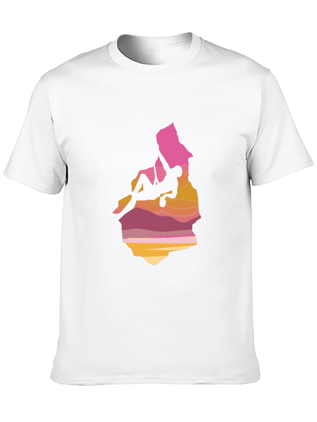Climber Graphic Tee - Sunset Mountain Design