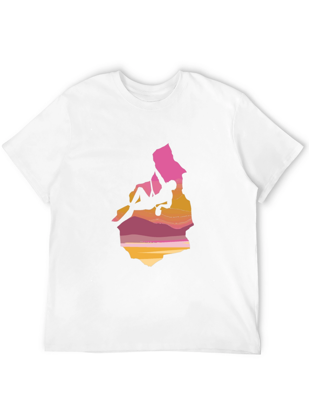 Climber Graphic Tee - Sunset Mountain Design