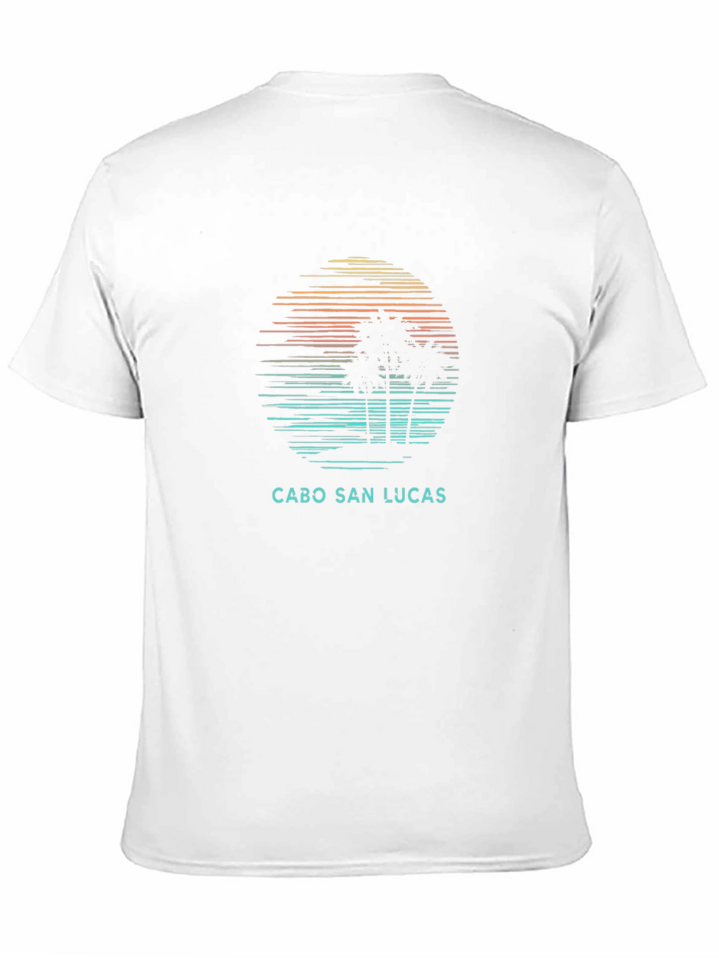 Cabo San Lucas T-Shirt Sunset Palm Tree Design