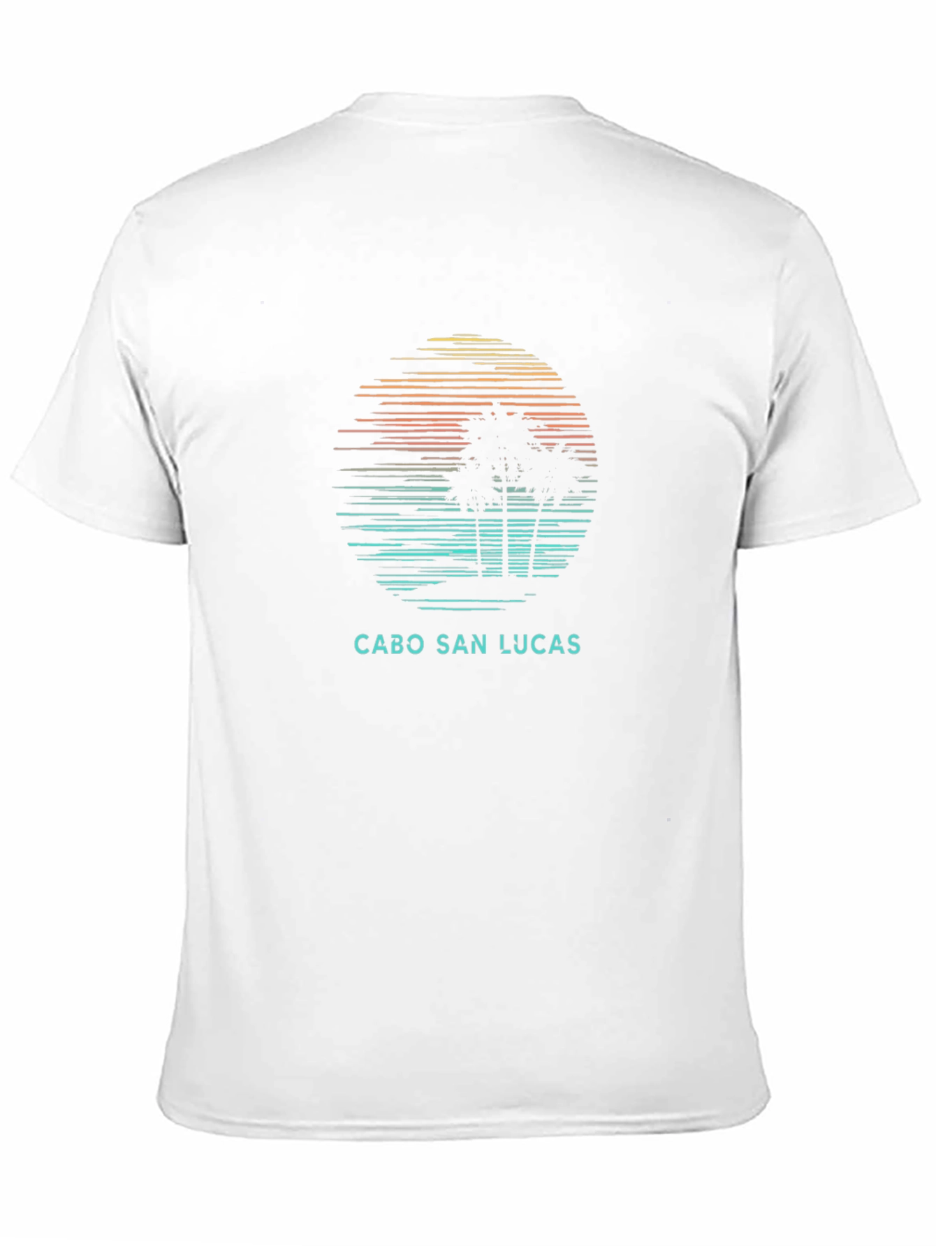 Cabo San Lucas T-Shirt Sunset Palm Tree Design