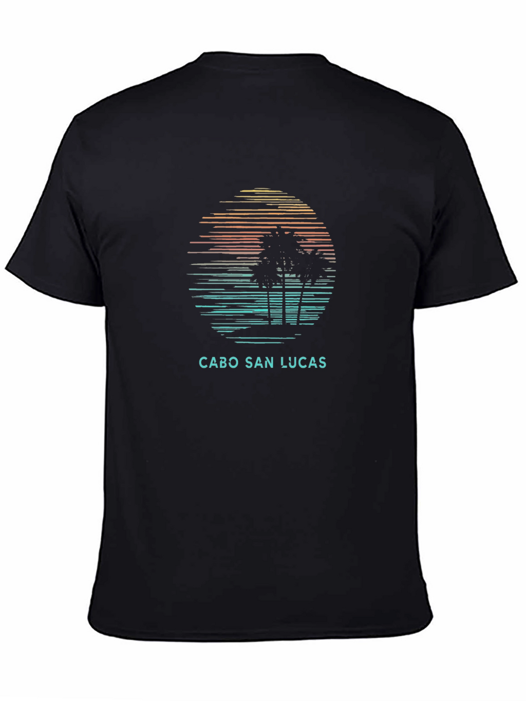 Cabo San Lucas T-Shirt Sunset Palm Tree Design