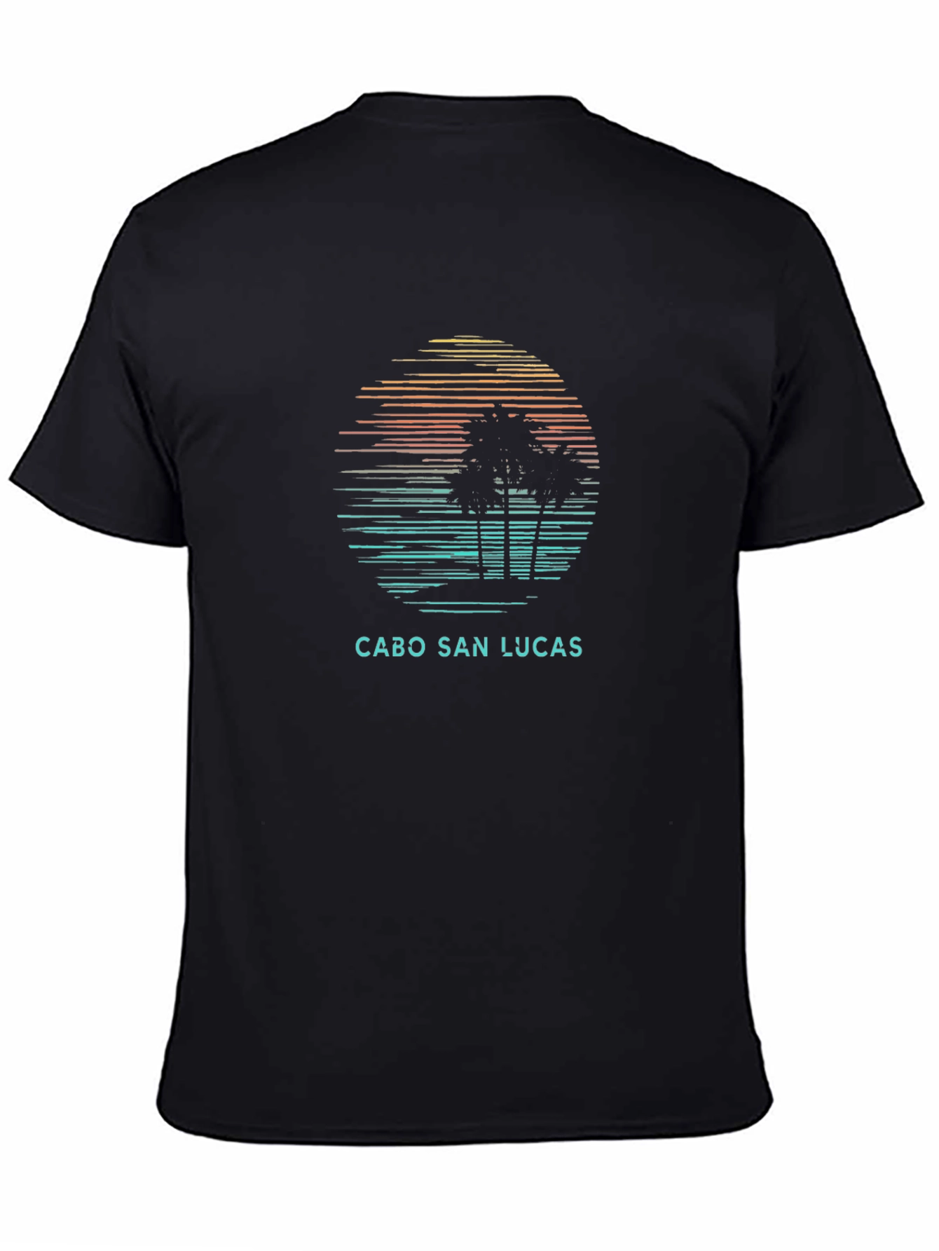 Cabo San Lucas T-Shirt Sunset Palm Tree Design