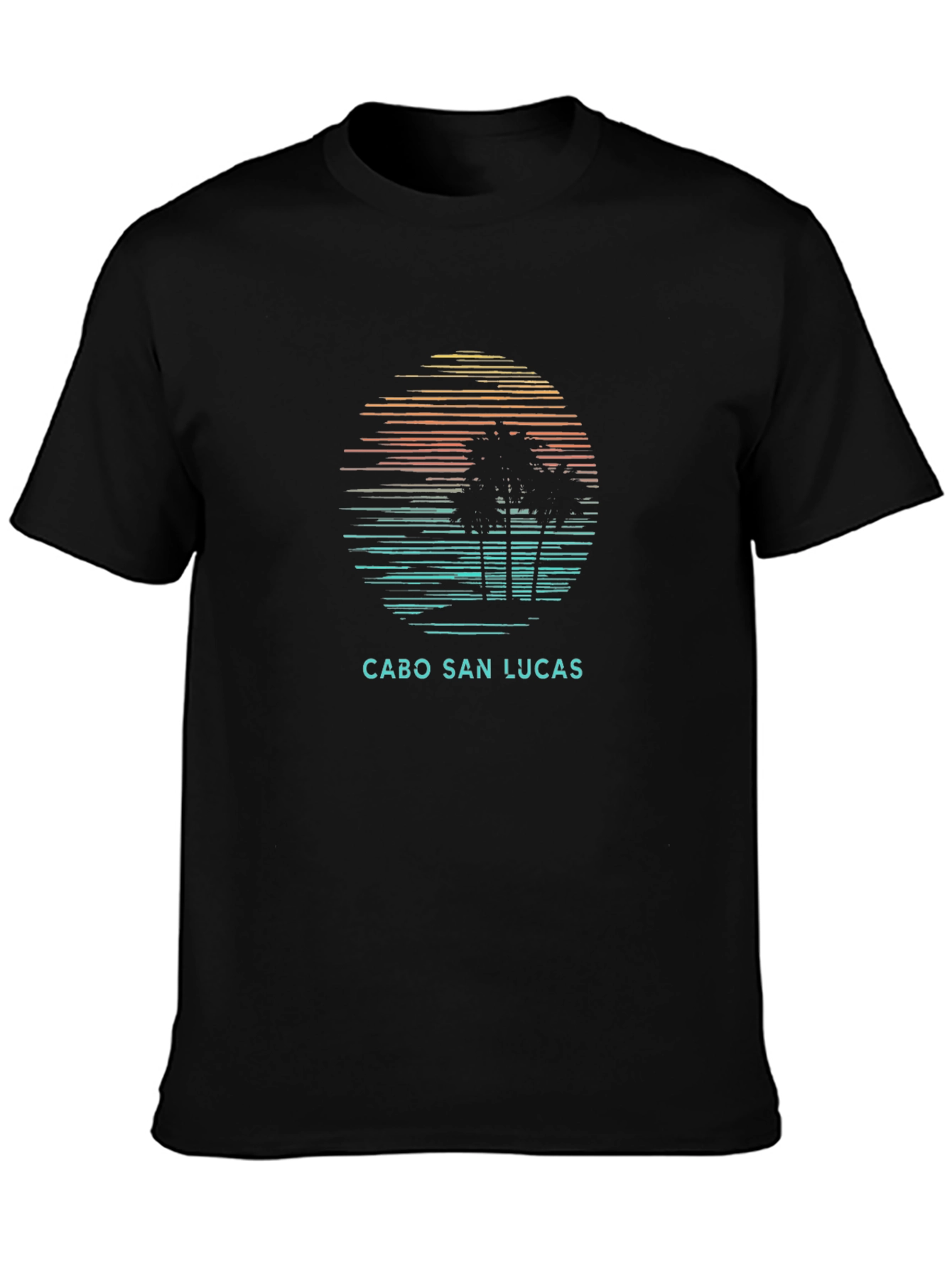 Cabo San Lucas T-Shirt Sunset Palm Tree Design