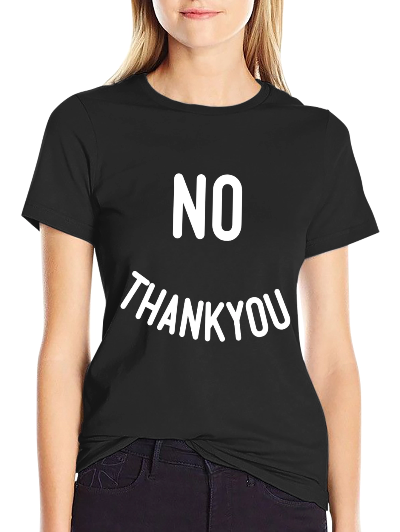 No Thank You Funny Sarcastic Graphic T-Shirt