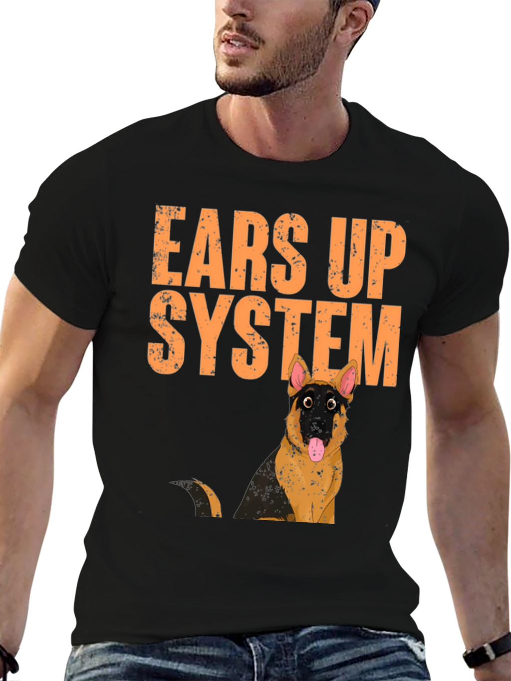 Ears Up System German Shepherd T-Shirt – Funny Dog Lover Tee
