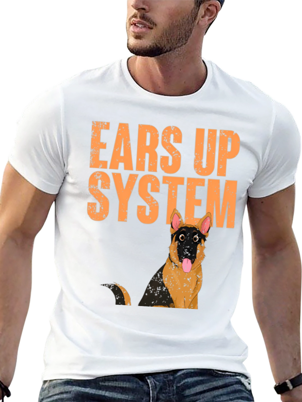 Ears Up System German Shepherd T-Shirt – Funny Dog Lover Tee