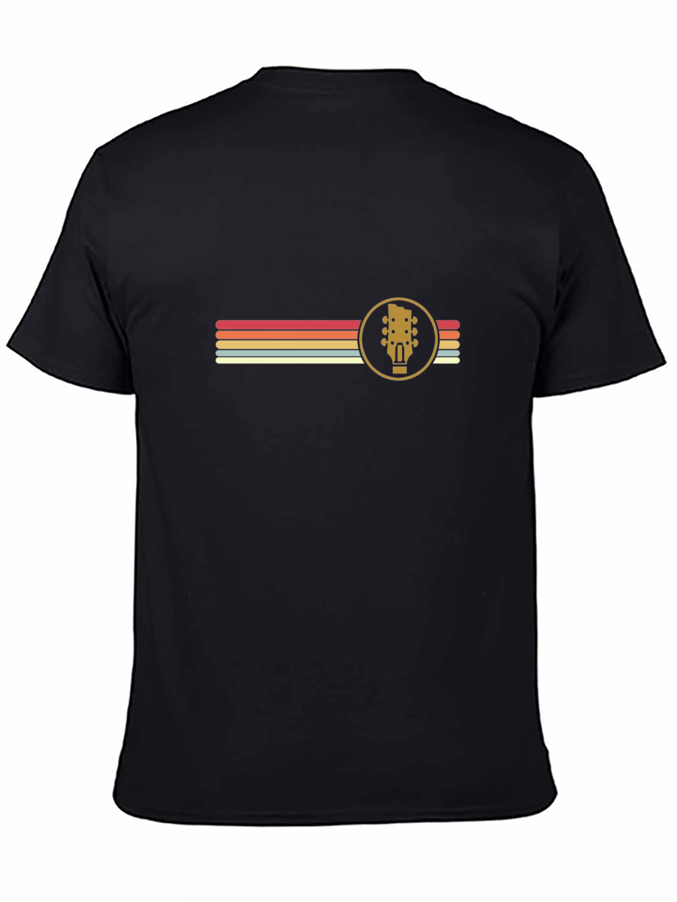 Retro Guitar Headstock Graphic T-Shirt