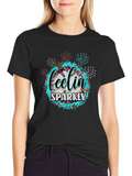 Feelin Sparkly Patriotic Graphic Tee