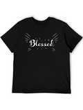 Blessed Graphic Tee - Mens Black T-Shirt
