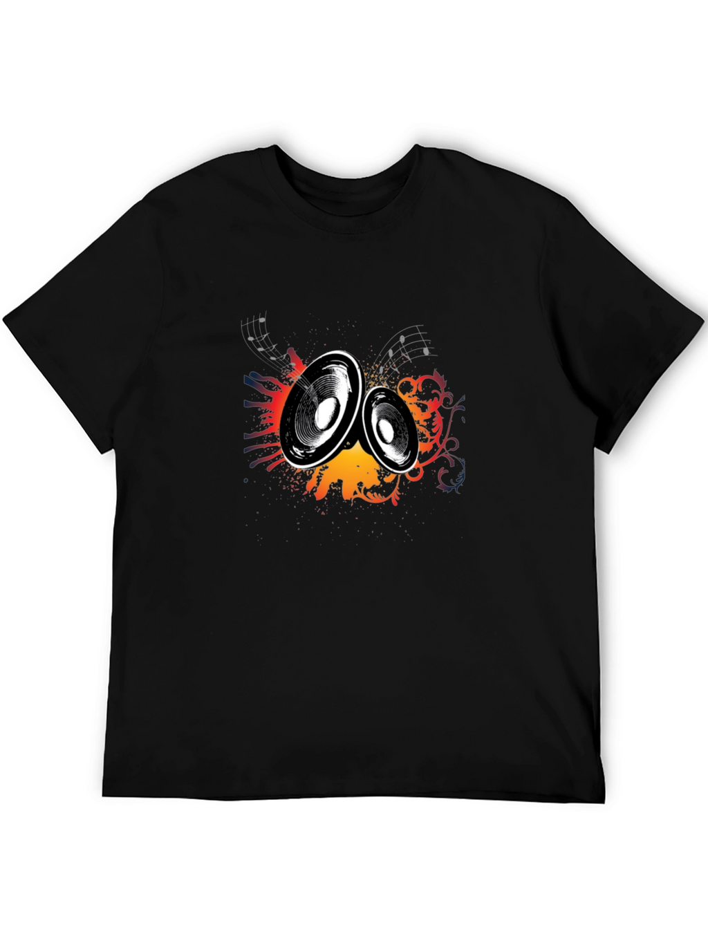 Speaker Graphic Black T-Shirt