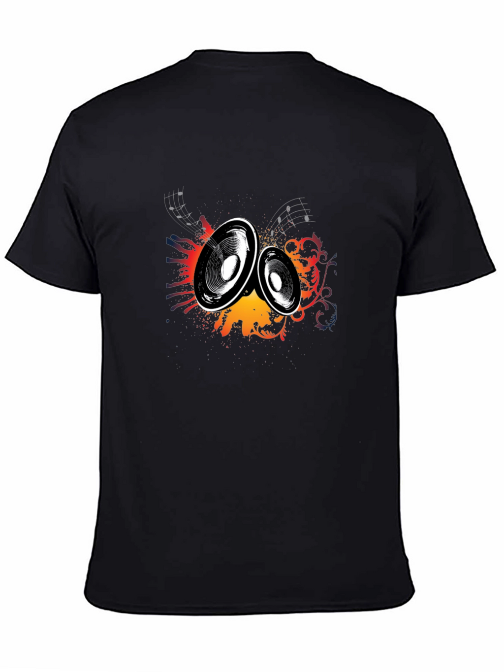 Speaker Graphic Black T-Shirt