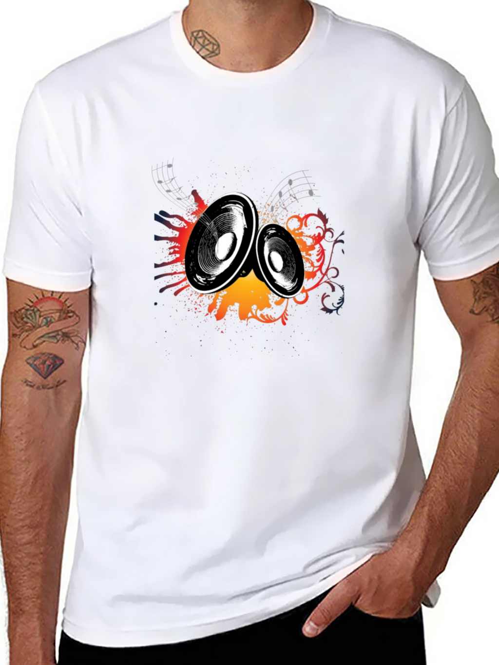 Speaker Graphic Black T-Shirt