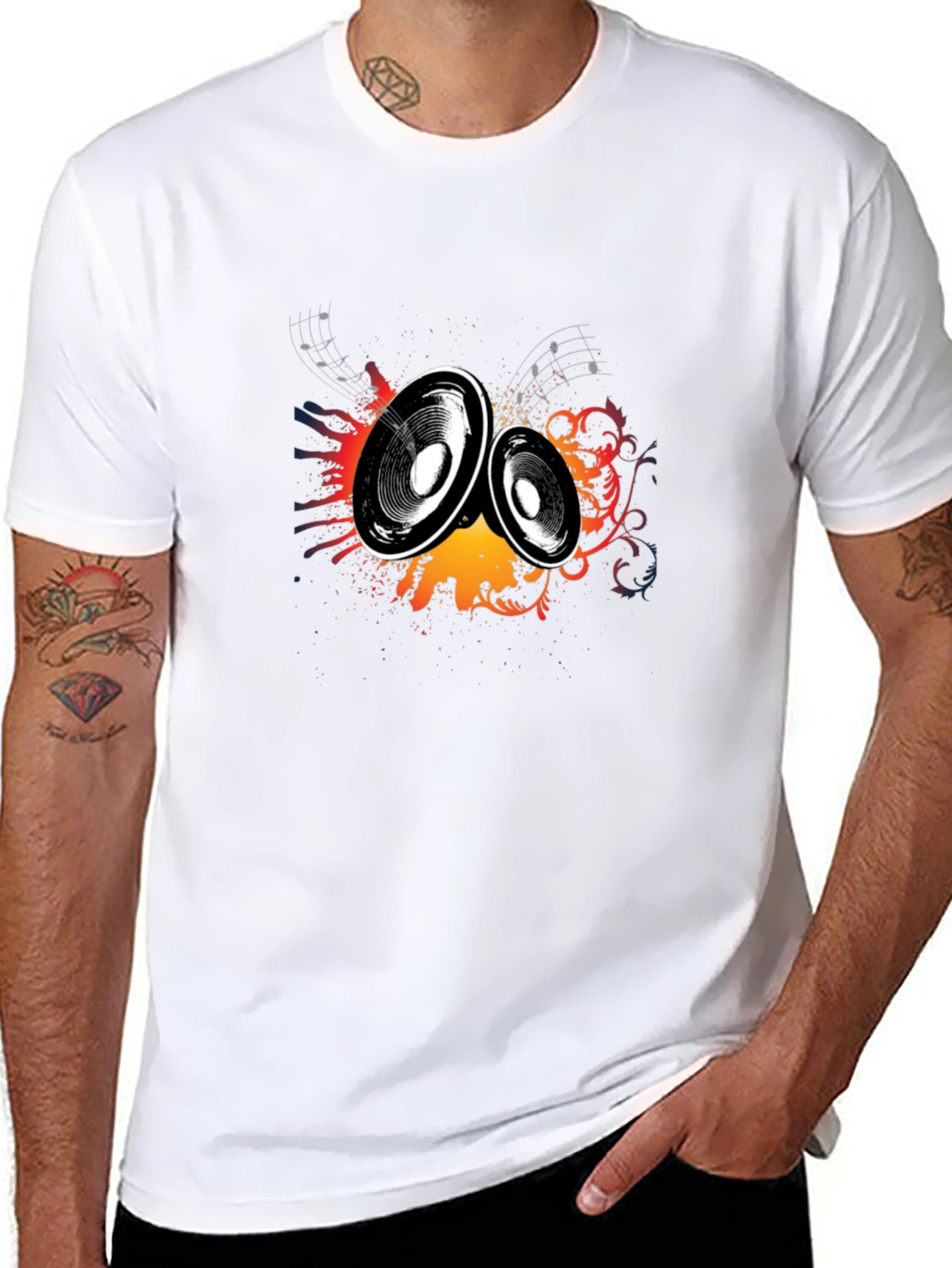 Speaker Graphic Black T-Shirt