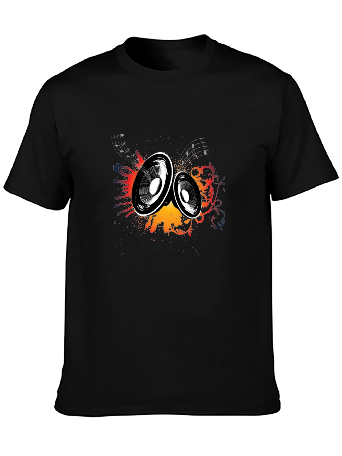 Speaker Graphic Black T-Shirt