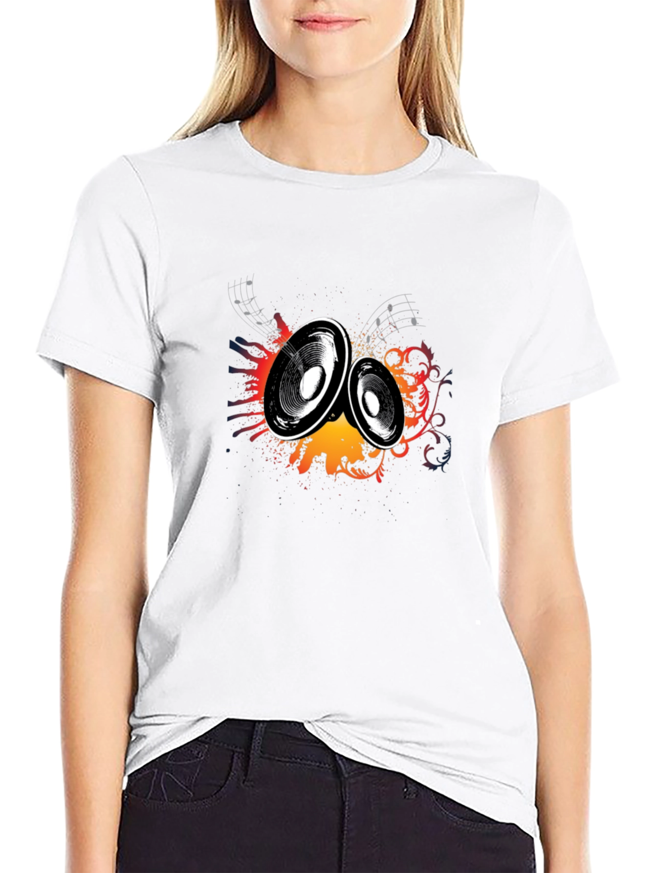Speaker Graphic Black T-Shirt