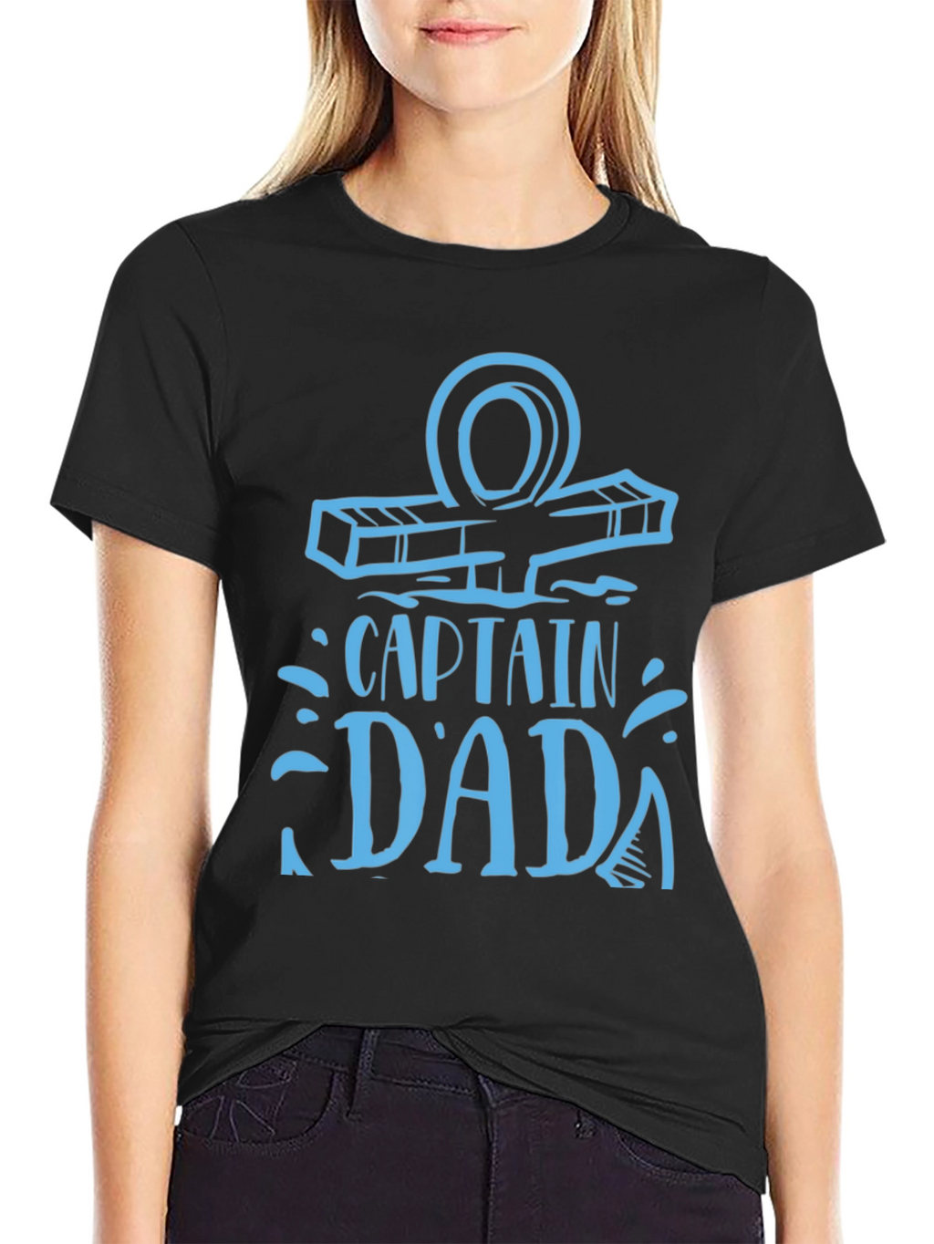 Captain Dada Black Graphic Tee