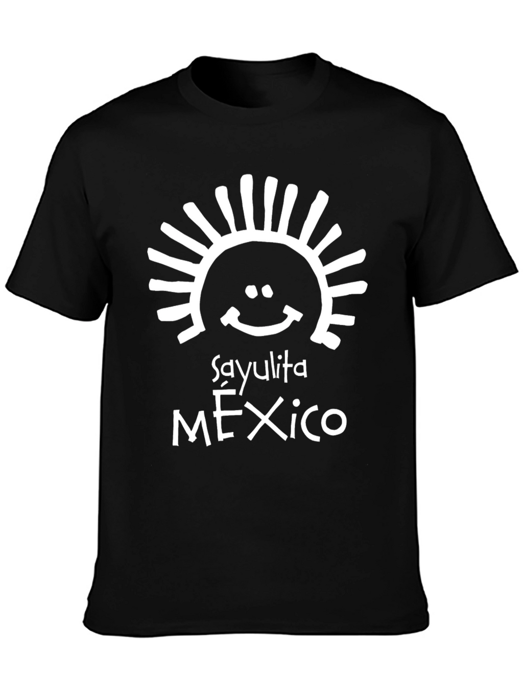 Sayulita Mexico Graphic T-Shirt - Casual Black Tee