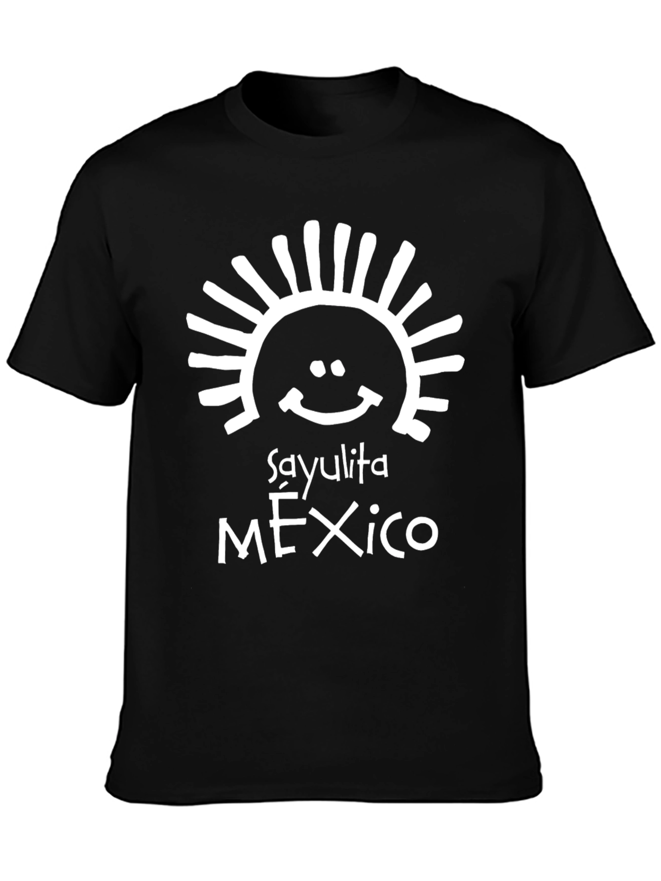 Sayulita Mexico Graphic T-Shirt - Casual Black Tee
